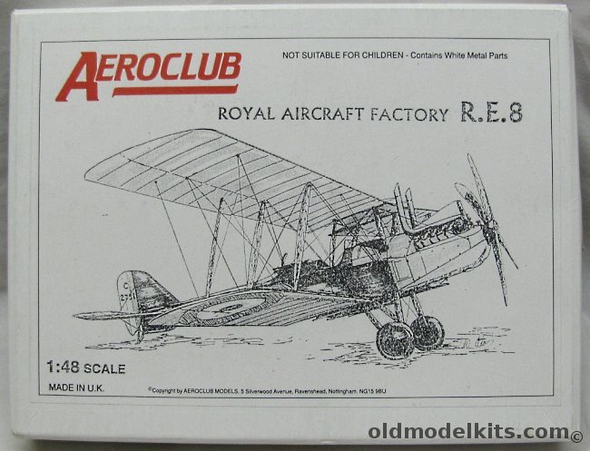 Aeroclub 1/48 Royal Aircraft Factory RE-8 plastic model kit